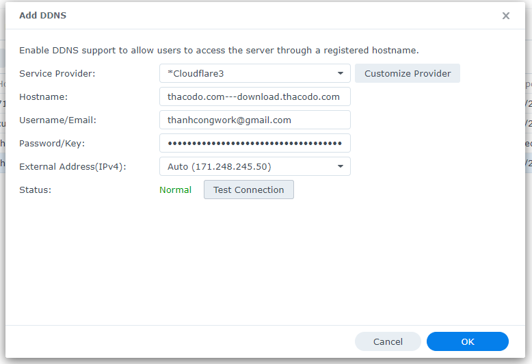them domain vao synology