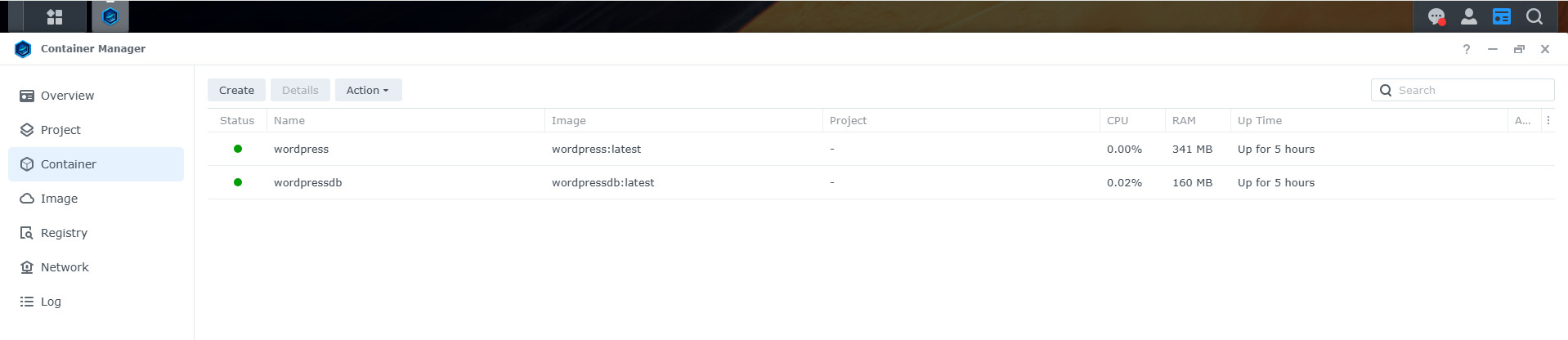 Sửa lỗi import container không chạy được trên DSM 7.3 ket qua sua loi container khong chay